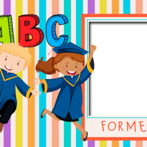 Moldura Formatura ABC Formei para Montagem de Foto em PNG