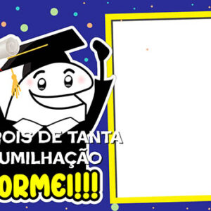 Moldura Formatura Bentô Flock para Montagem de Foto em PNG