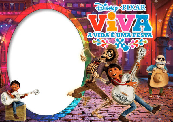 Moldura A Vida é uma Festa para Montagem de Foto