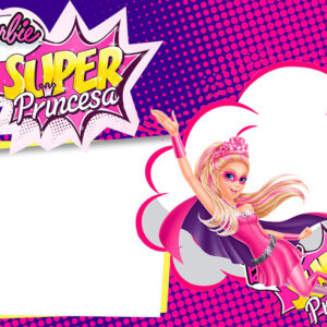 Moldura Barbie Super Princesa para Montagem de Foto Arte Digital
