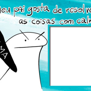Moldura Calma Bentô Dia dos Pais para Montagem de Foto