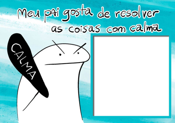 Moldura Calma Bentô Dia dos Pais para Montagem de Foto