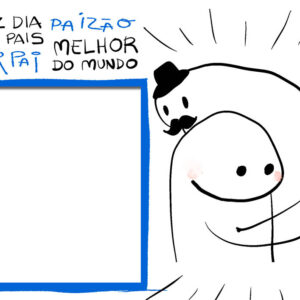 Moldura Dia dos Pais Bentô Paizão para Montagem de Foto