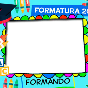 Moldura Formando 2025 Infantil ABC para Montagem de Foto Arte Digital