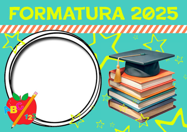 Moldura Formatura 2025 para Montagem de Foto Arte Digital