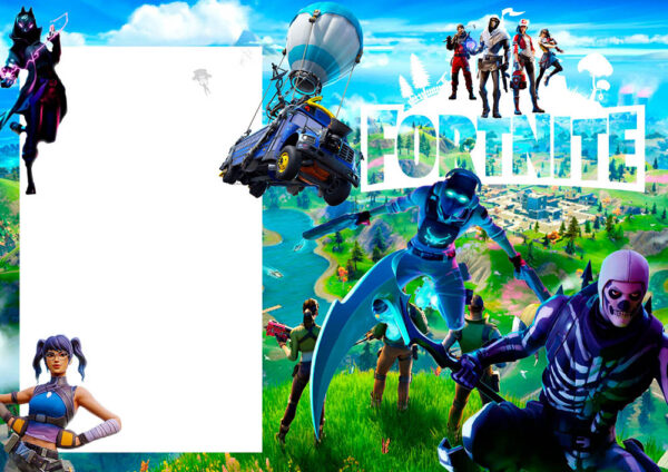 Moldura Fortnite para Montagem de Foto Arte Digital