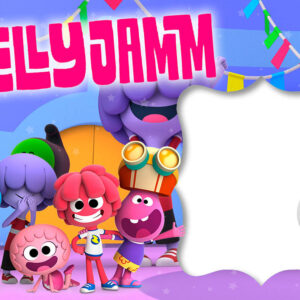 Moldura Jelly Jamm para Montagem de Foto Arte Digital