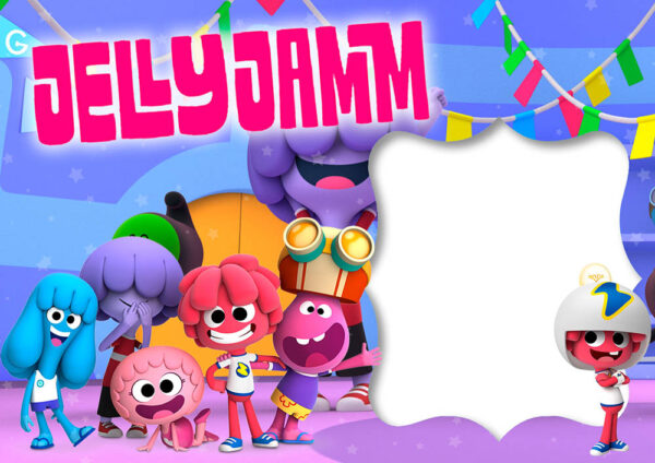 Moldura Jelly Jamm para Montagem de Foto Arte Digital