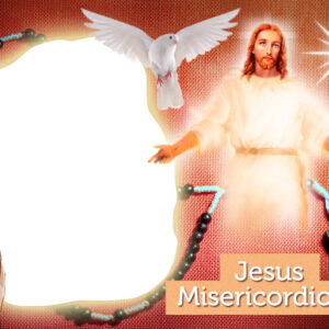 Moldura Jesus Misericordioso para Montagem de Foto
