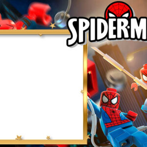 Moldura Lego SpiderMan para Montagem de Foto
