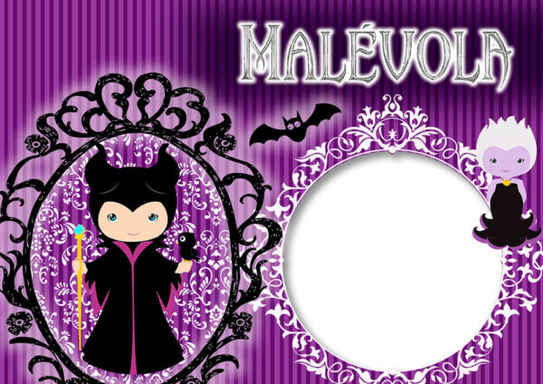 Moldura Malévola Cute para Montagem de Foto