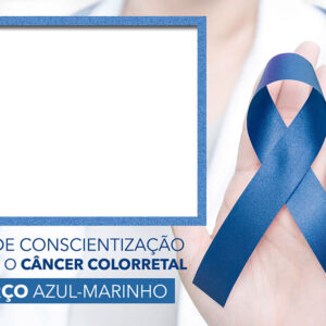 Moldura Março Azul Marinho para Montagem de Foto