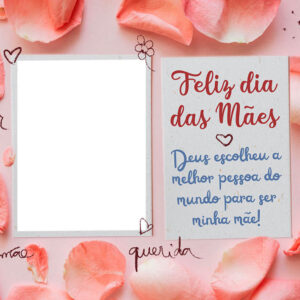 Moldura Melhor Pessoa do Mundo Dia das Mães para Montagem de Foto