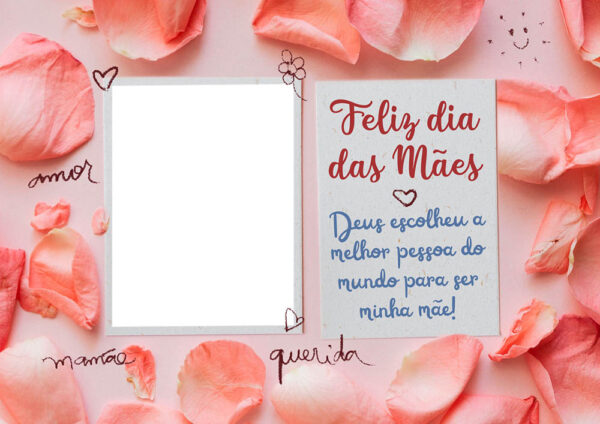 Moldura Melhor Pessoa do Mundo Dia das Mães para Montagem de Foto