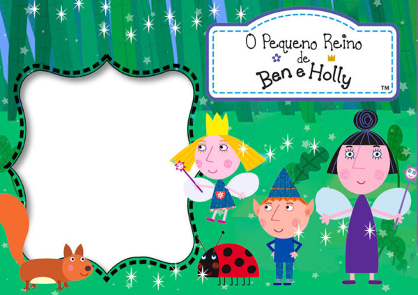 Moldura O Pequeno Reino de Ben e Holly para Montagem de Foto