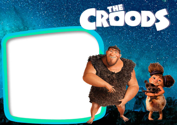 Moldura Os Croods para Montagem de Foto Arte Digital