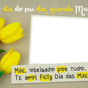 Moldura Querida Mamis Dia das Mães para Montagem de Foto