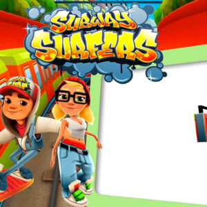 Moldura Subway Surfers para Montagem de Foto Arte Digital