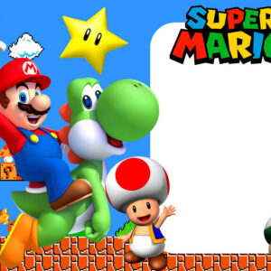 Moldura Super Mario para Montagem de Foto Arte Digital