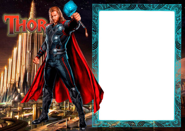 Moldura Thor para Montagem de Foto Arte Digital