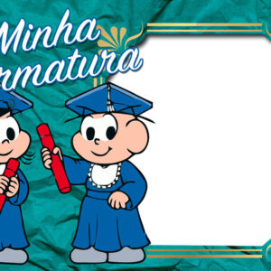 Moldura Turma da Mônica Minha Formatura para Montagem de Foto