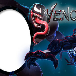 Moldura Venom para Montagem de Foto Arte Digital