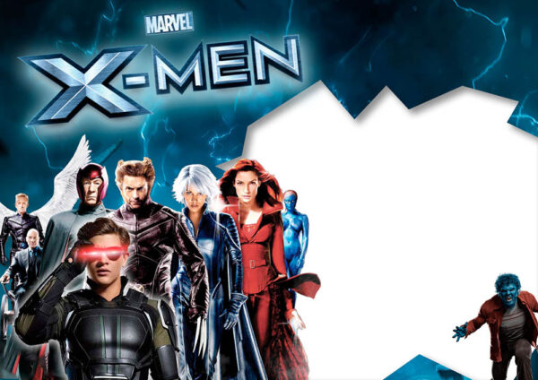 Moldura X-Men para Montagem de Foto Arte Digital
