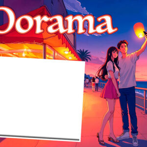 Moldura Dorama para Montagem de Foto