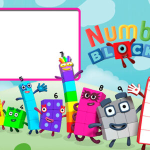 Moldura Numberblocks para Montagem de Foto