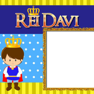 Moldura Rei Davi para Montagem de Foto