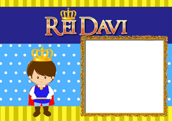 Moldura Rei Davi para Montagem de Foto