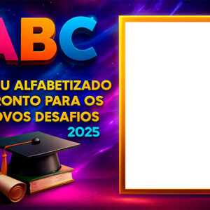 Moldura 2025 para Alunos ABC para Montagem de Foto