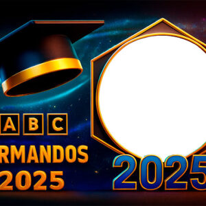 Moldura Formandos 2025 Jovens Alunos para Montagem de Foto