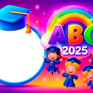 Moldura Formatura 2025 ABC Crianças para Montagem