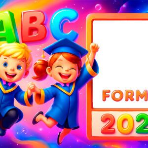 Moldura Formatura 2025 ABC Formei para Montagem de Foto