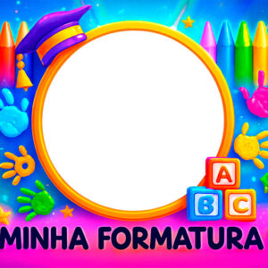 Moldura Formatura 2025 ABC Minha Formatura para Foto