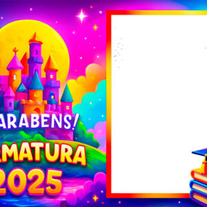Moldura Formatura 2025 Castelo Encantado para Montagem