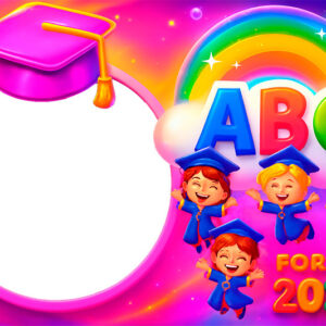 Moldura Formatura 2025 para Educação Infantil para Montagem