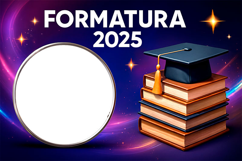 Moldura Formatura 2025 para Jovens e Adultos para Montagem