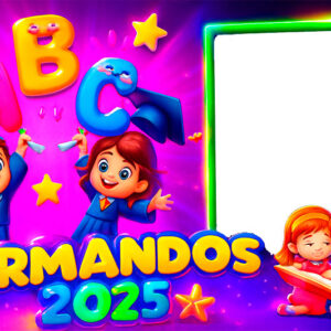 Moldura Formatura ABC 2025 Formandos para Montagem