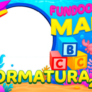 Moldura Formatura ABC 2025 Fundo do Mar para Montagem