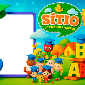 Moldura Formatura ABC 2025 Sítio do Picapau Amarelo para Montagem