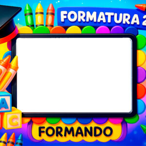 Moldura Formatura ABC Infantil para Montagem de Foto