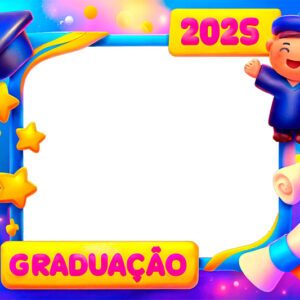 Moldura Graduação 2025 para Foto Montagem