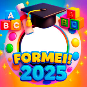 Moldura Homenagem Formatura ABC para Montagem de Foto