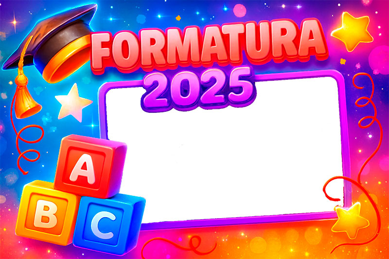 Moldura para Foto Montagem Formatura 2025 ABC Montagem